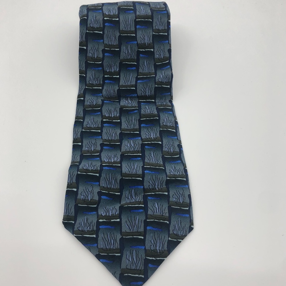 J.Garcia Men's Silk Tie Abstract Design